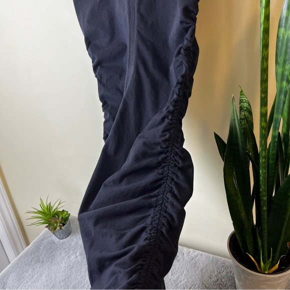 Splendid Black Tee Shirt Ruched Side Dress - Picture 14 of 14